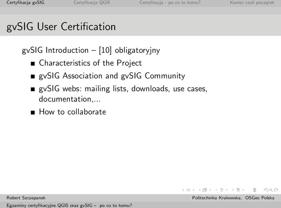 Association and gvsig Community gvsig webs: mailing