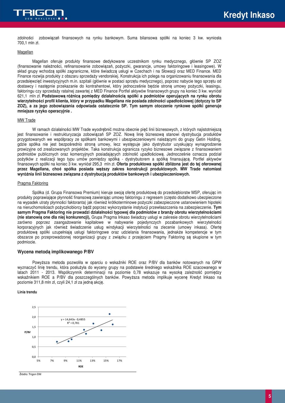 leasingowe). W skład grupy wchodzą spółki zagraniczne, które świadczą usługi w Czechach i na Słowacji oraz MED Finance. MED Finance rozwija produkty z obszaru sprzedaży vendorskiej.