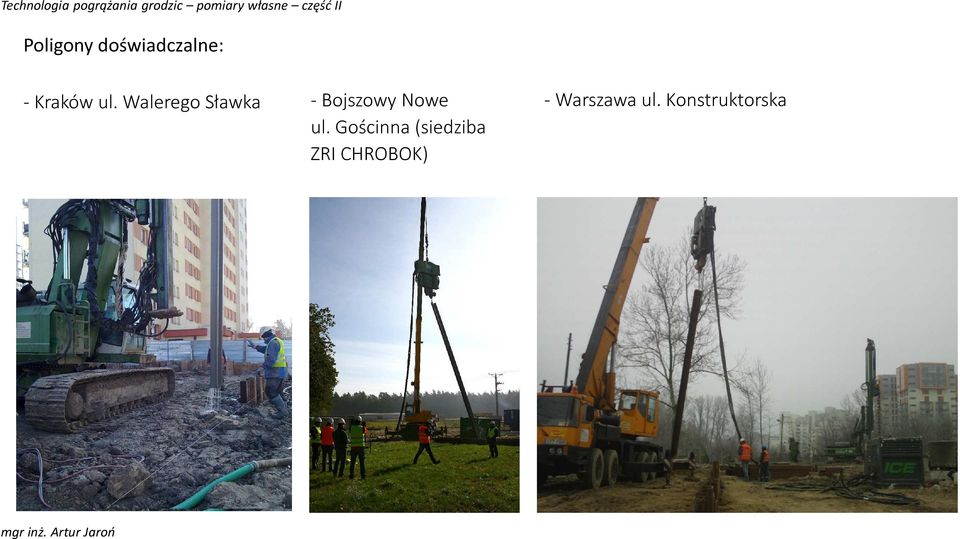 Walerego Sławka - Bojszowy Nowe ul.