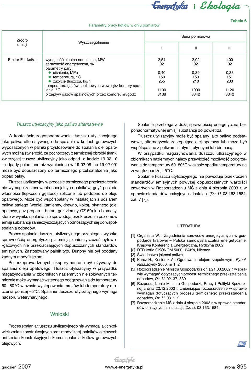 utylizacyjny jako paliwo alternatywne W kontekście zagospodarowania tłuszczu utylizacyjnego jako paliwa alternatywnego do spalania w kotłach grzewczych wyposażonych w palniki przystosowane do