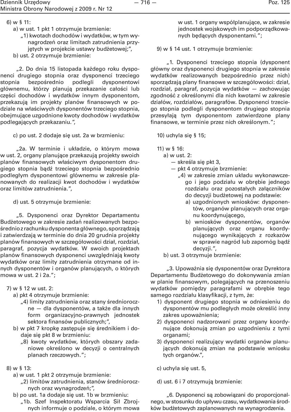 Do dnia 15 listopada każdego roku dysponenci drugiego stopnia oraz dysponenci trzeciego stopnia bezpośrednio podlegli dysponentowi głównemu, którzy planują przekazanie całości lub części dochodów i