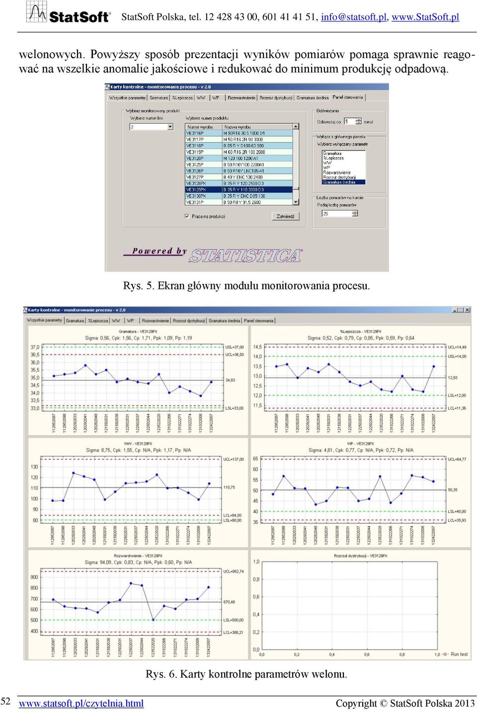 wszelkie anomalie jakościowe i redukować do minimum produkcję odpadową. Rys. 5.