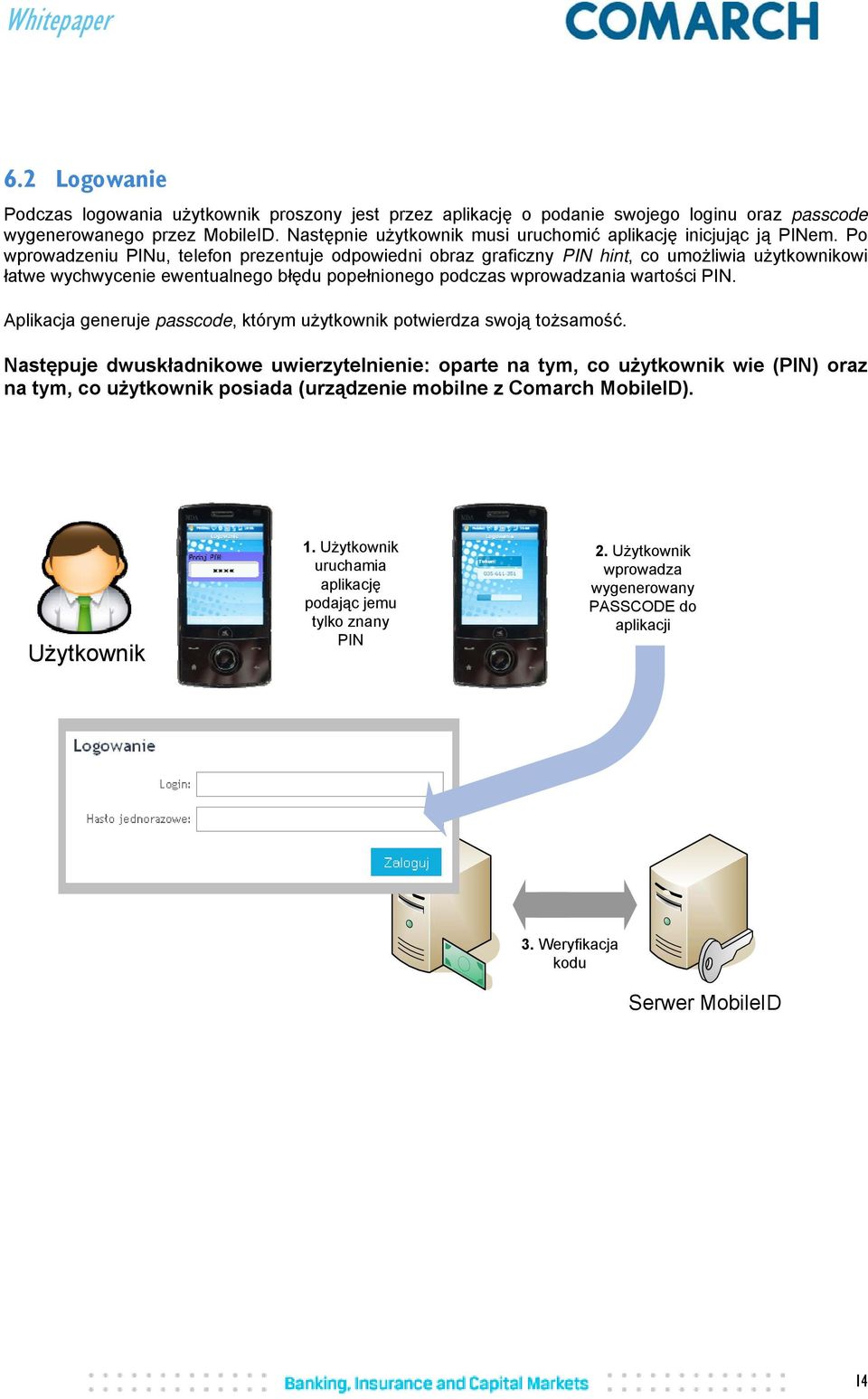 Po wprowadzeniu PINu, telefon prezentuje odpowiedni obraz graficzny PIN hint, co umożliwia użytkownikowi łatwe wychwycenie ewentualnego błędu popełnionego podczas wprowadzania wartości PIN.