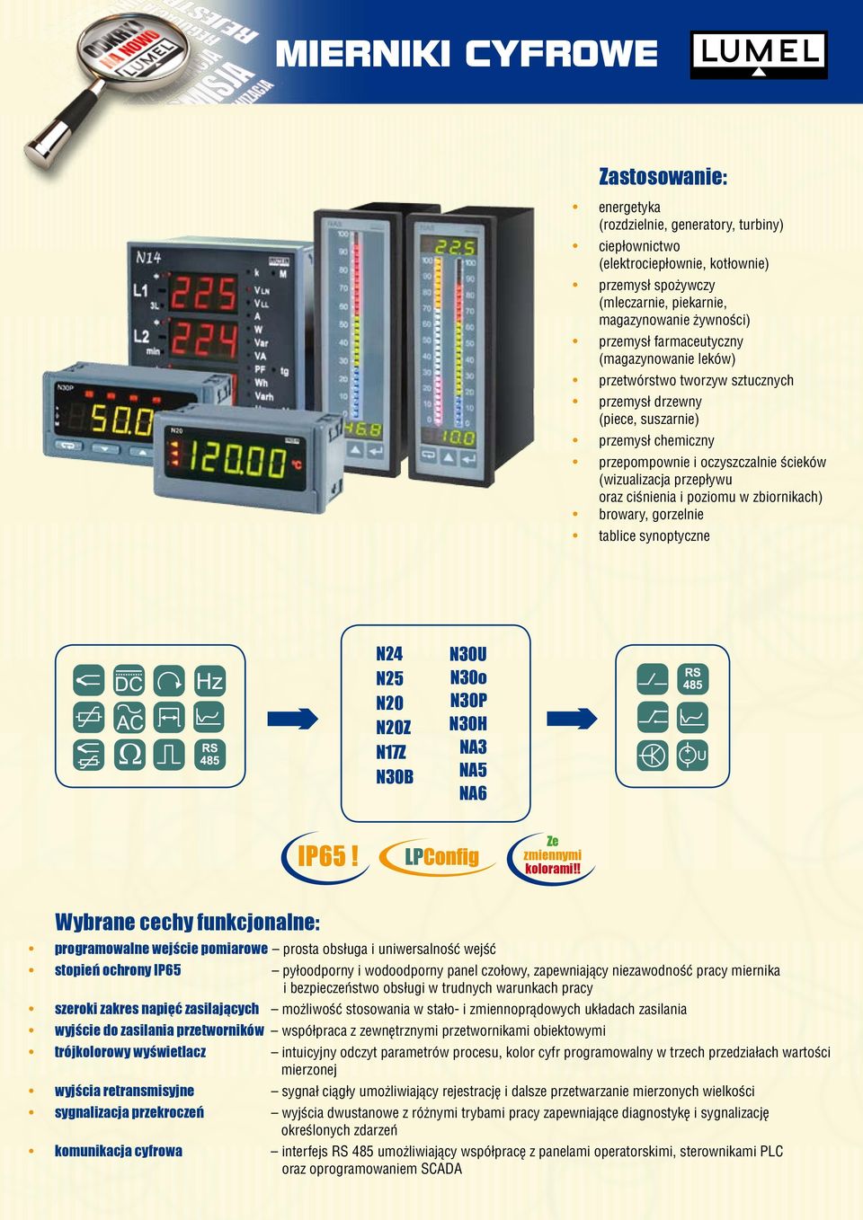 ciśnienia i poziomu w zbiornikach) browary, gorzelnie tablice synoptyczne N4 N5 N0 N0Z N17Z N30U N30o N30 N30H NA3 NA5 NA6 I65!