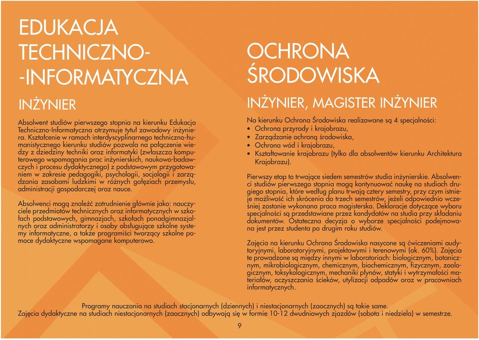 inżynierskich, naukowo-badawczych i procesu dydaktycznego) z podstawowym przygotowaniem w zakresie pedagogiki, psychologii, socjologii i zarządzania zasobami ludzkimi w różnych gałęziach przemysłu,