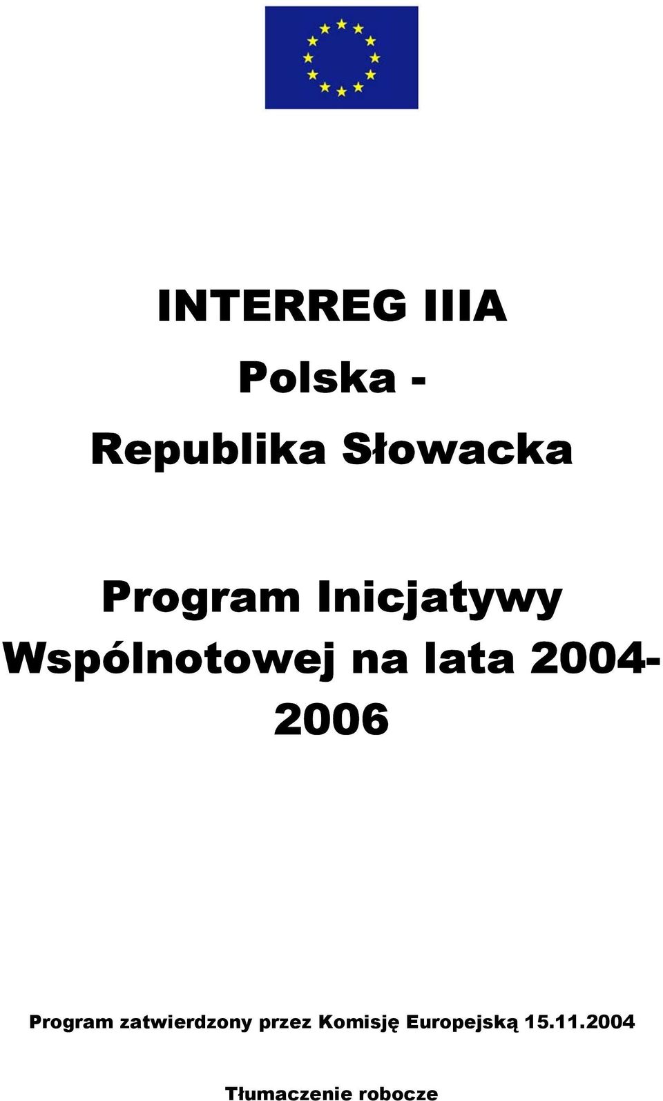 2004-2006 Program zatwierdzony przez