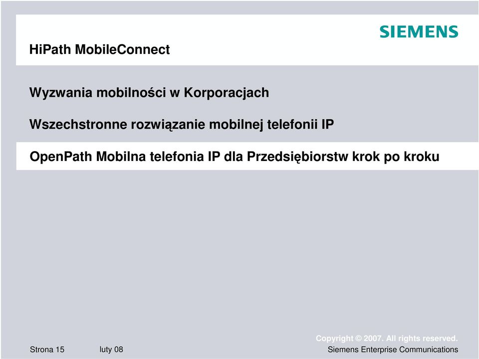 Mobilna telefonia IP krok po kroku OpenPath Mobilna