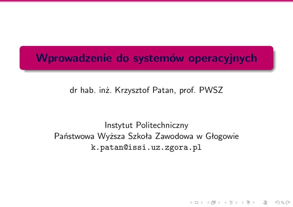 PWSZ Instytut Politechniczny Państwowa