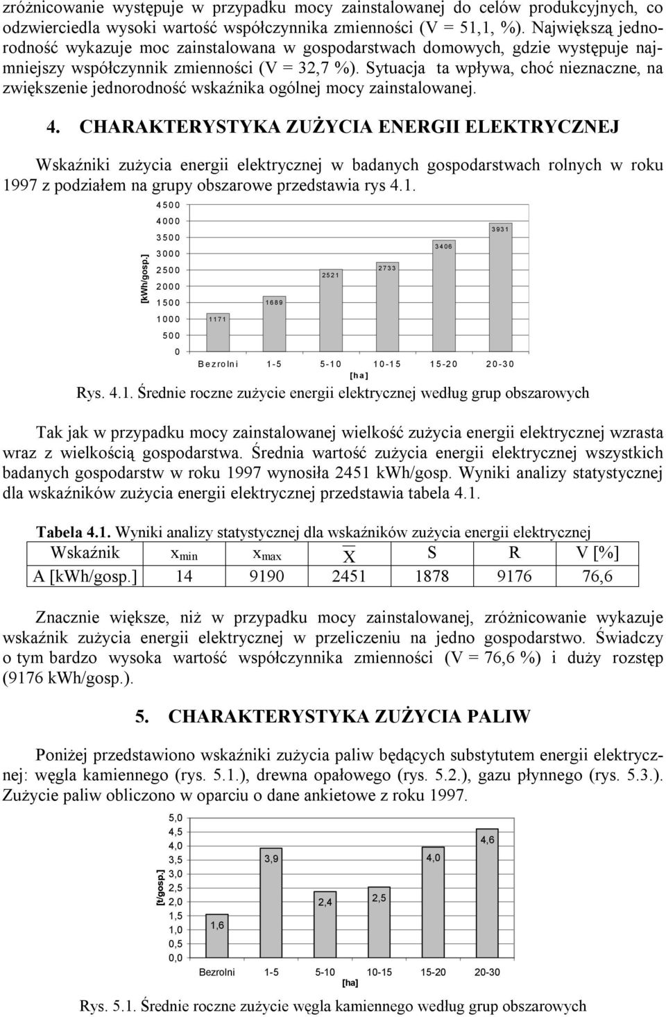 Sytuacja ta wpływa, choć nieznaczne, na zwiększenie jednorodność wskaźnika ogólnej mocy zainstalowanej. 4.