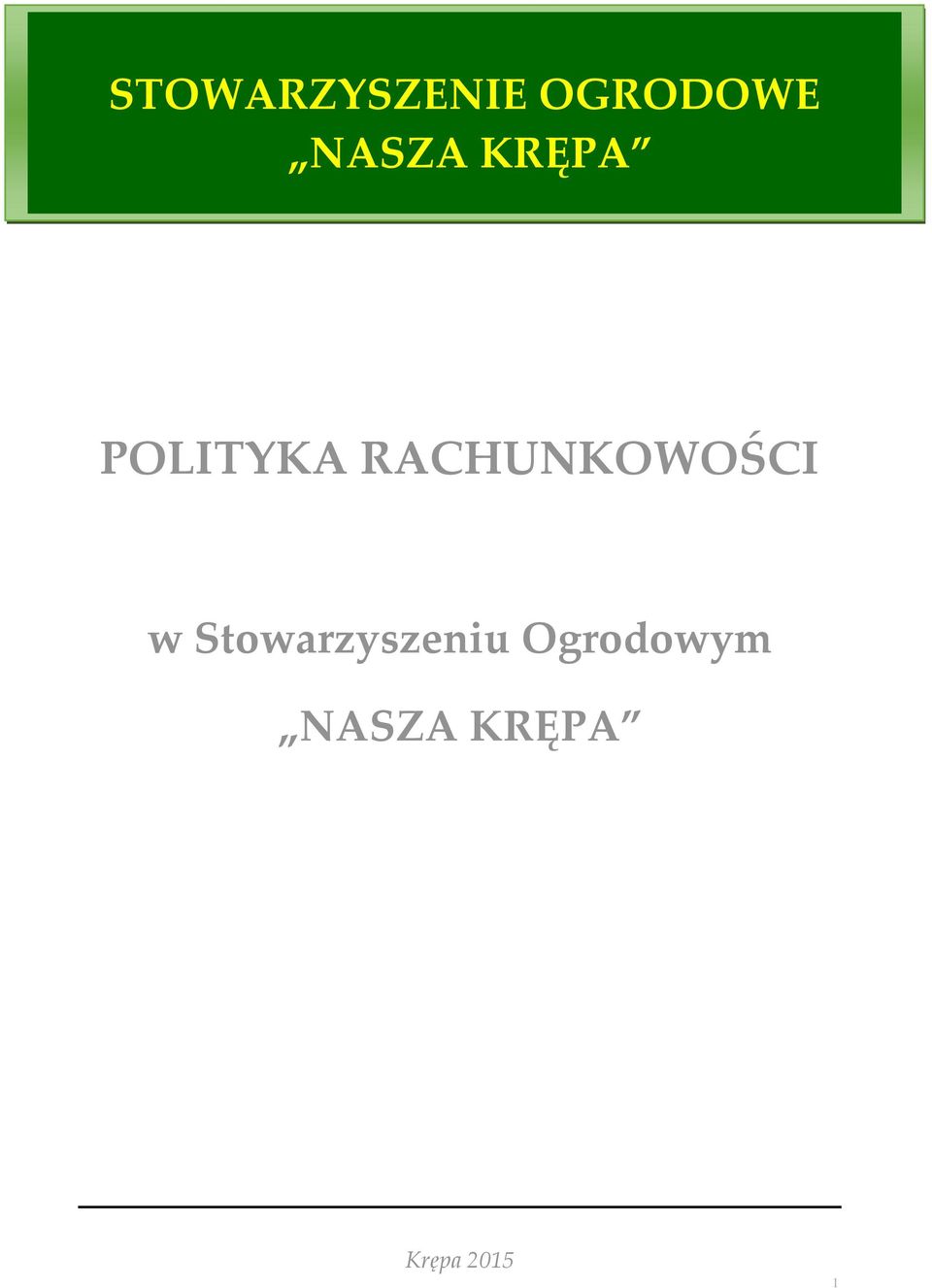 RACHUNKOWOŚCI w