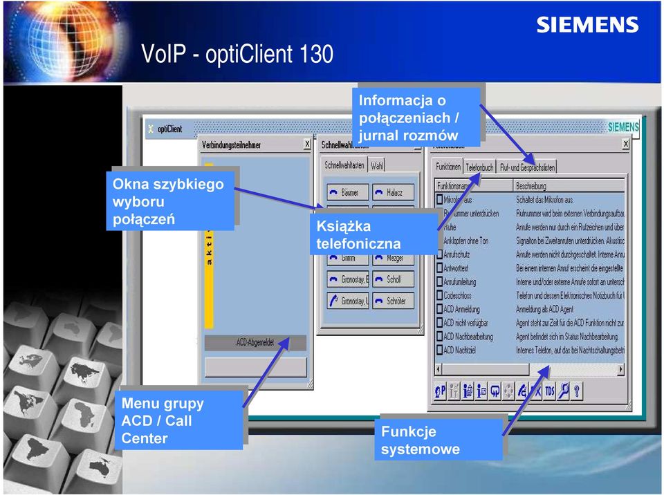 połączeń połączeń Książka Książka telefoniczna telefoniczna Menu Menu