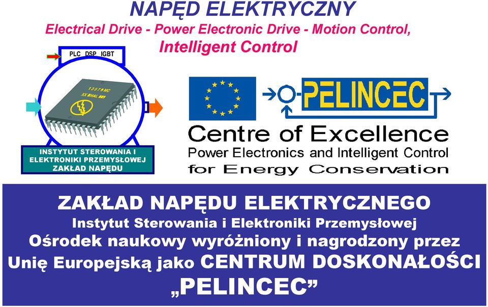 ELEKTRYCZNEGO ZAKŁAD NAPĘDU ELEKTRYCZNEGO Instytut Sterowania i Elektroniki Przemysłowej