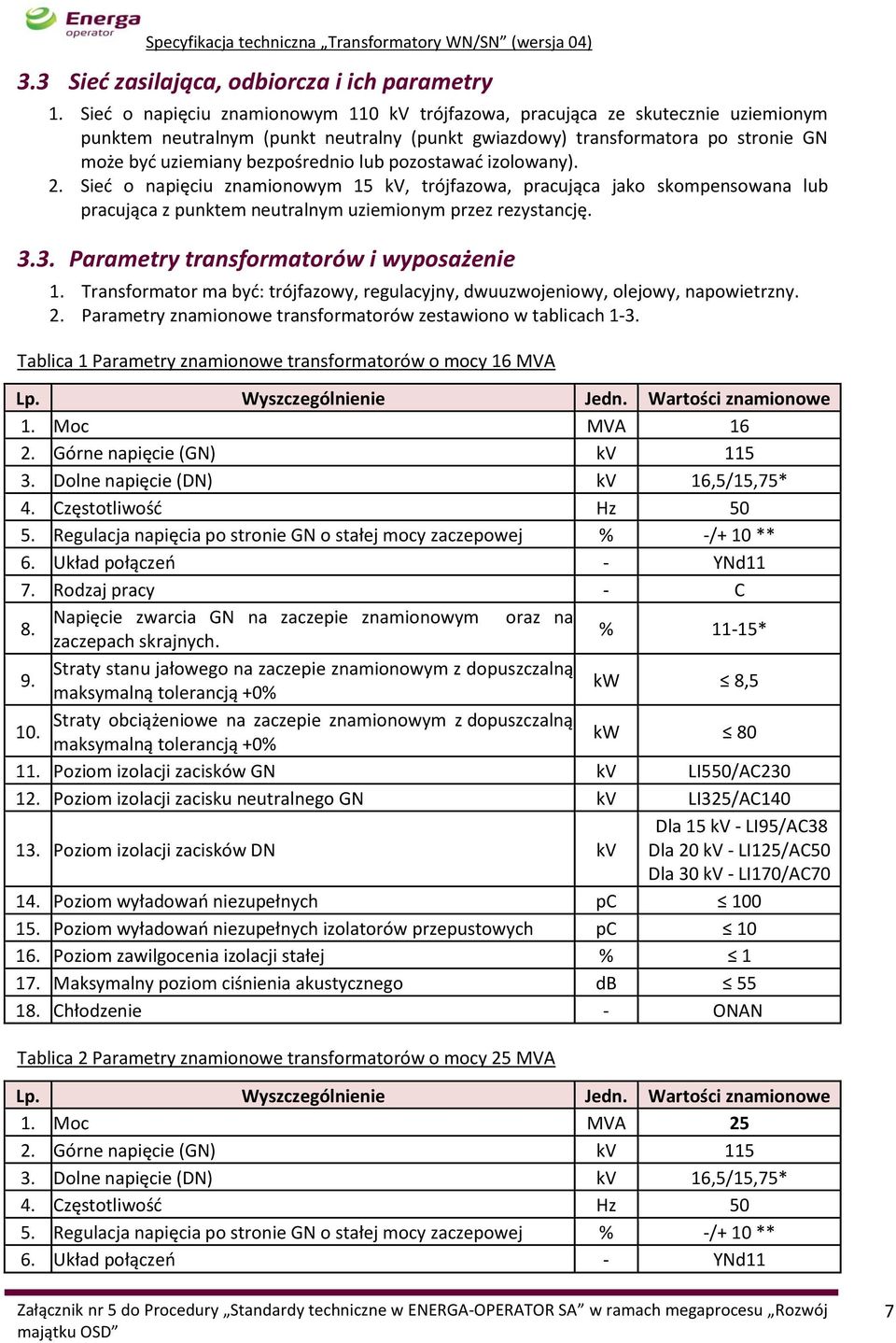 lub pozostawać izolowany). 2. Sieć o napięciu znamionowym 15 kv, trójfazowa, pracująca jako skompensowana lub pracująca z punktem neutralnym uziemionym przez rezystancję. 3.