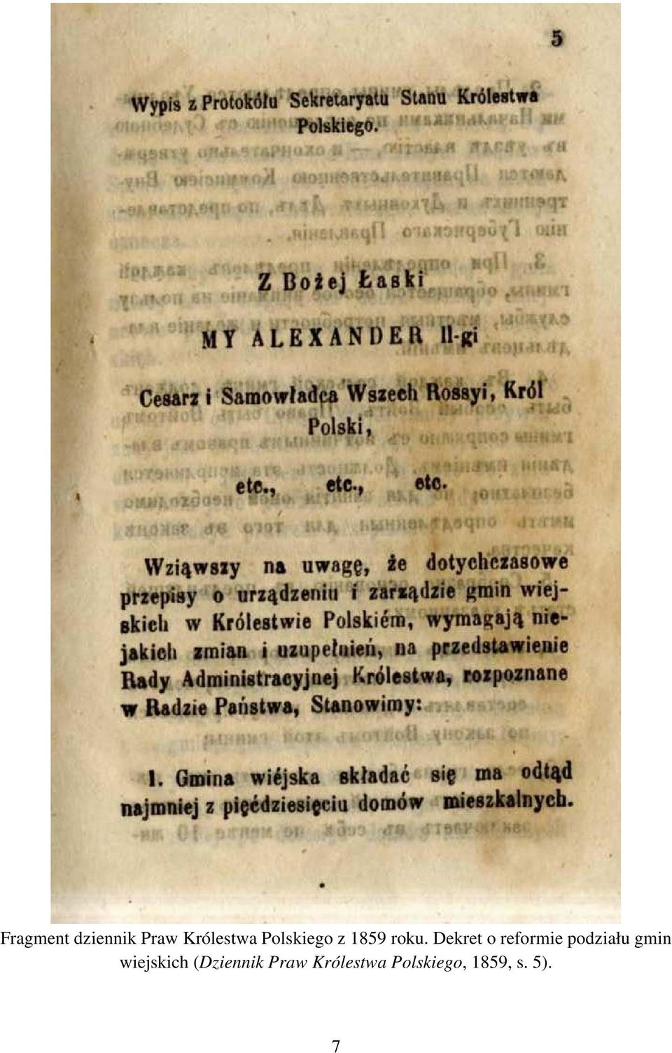 Dekret o reformie podziału gmin
