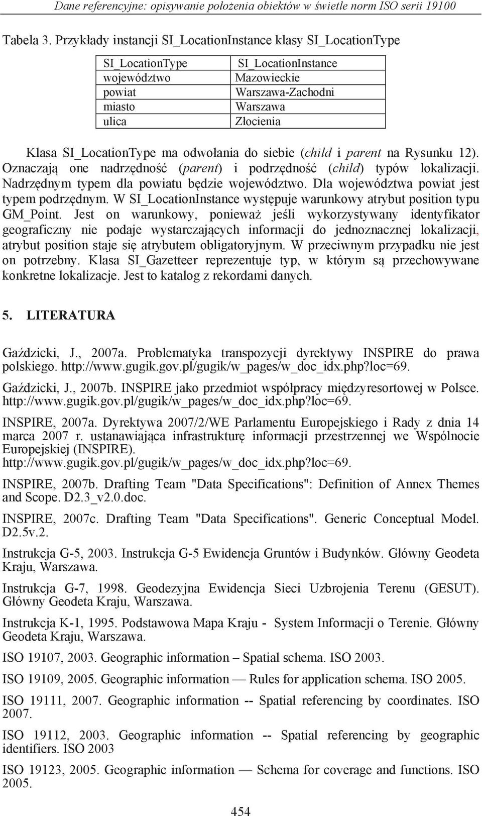 SI_LocationType ma odwo ania do siebie (child i parent na Rysunku 12). Oznaczaj one nadrz dno (parent) i podrz dno (child) typów lokalizacji. Nadrz dnym typem dla powiatu b dzie województwo.