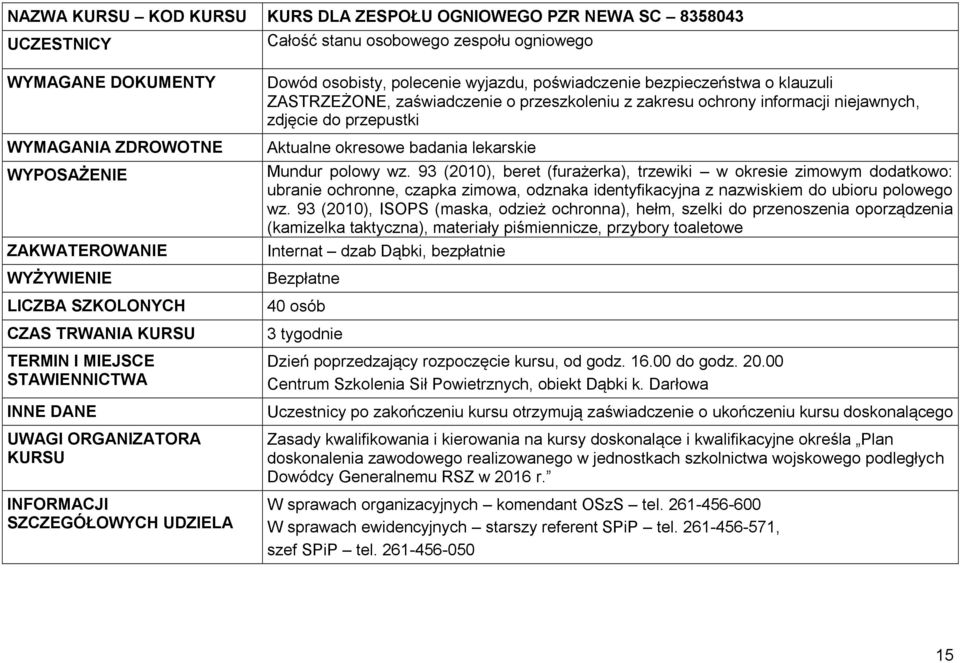 ochrony informacji niejawnych, zdjęcie do przepustki (kamizelka taktyczna), materiały piśmiennicze, przybory