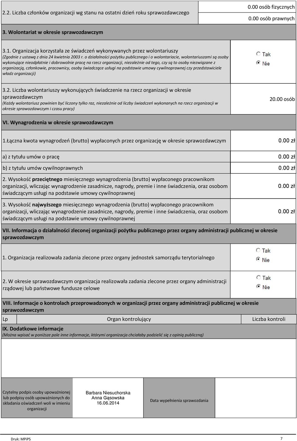 o działalności pożytku publicznego i o wolontariacie, wolontariuszami są osoby wykonujące nieodpłatnie i dobrowolnie pracę na rzecz organizacji, niezależnie od tego, czy są to osoby niezwiązane z