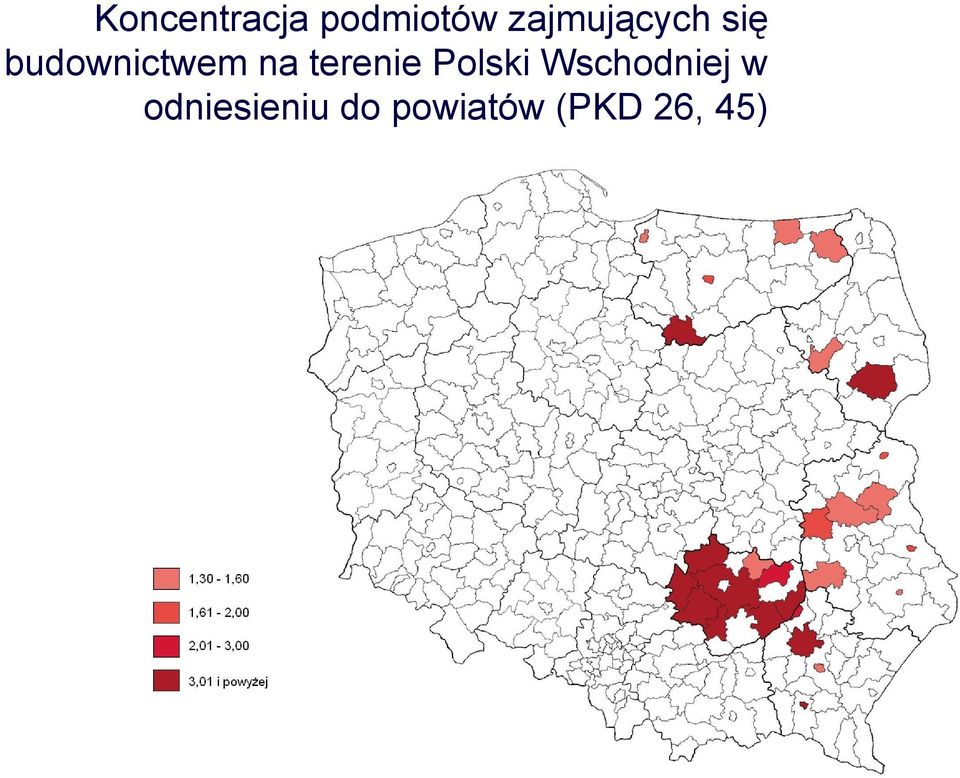 na terenie Polski Wschodniej