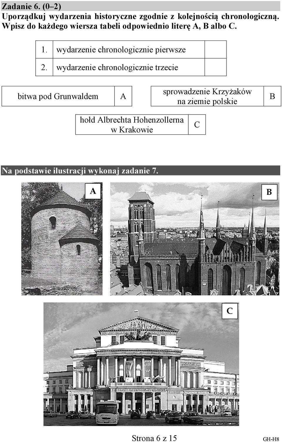 wydarzenie chronologicznie pierwsze 2.