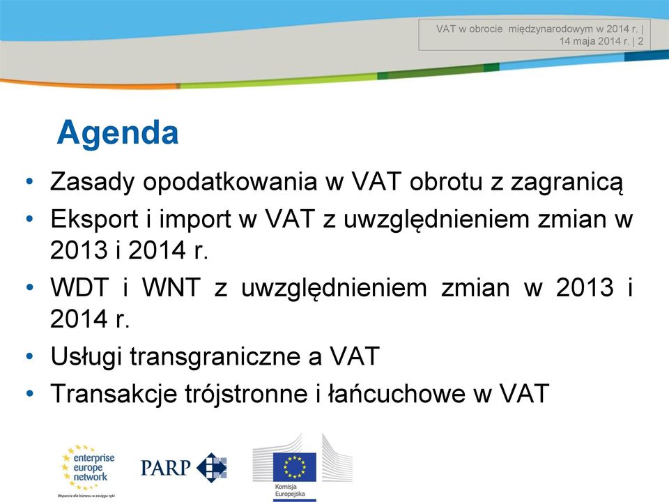 w VAT z uwzględnieniem zmian w 2013 i 2014 r.