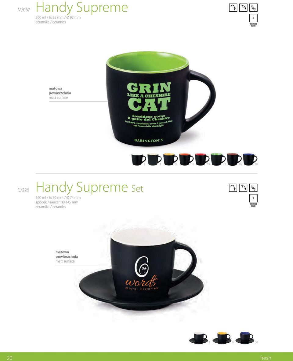 Handy Supreme Set 60 ml / h: 70 mm / Ø 74 mm spodek /