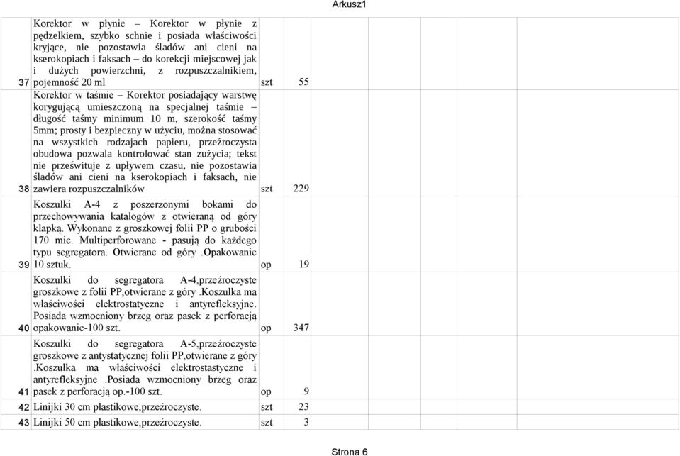 prosty i bezpieczny w użyciu, można stosować na wszystkich rodzajach papieru, przeźroczysta obudowa pozwala kontrolować stan zużycia; tekst nie prześwituje z upływem czasu, nie pozostawia śladów ani