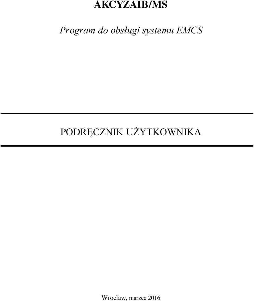 EMCS PODRĘCZNIK