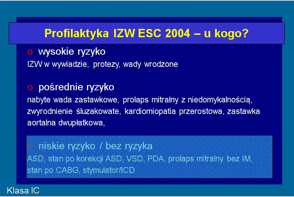 zastawkowe, prolaps mitralny z niedomykalnością, zwyrodnienie śluzakowate, kardiomiopatia