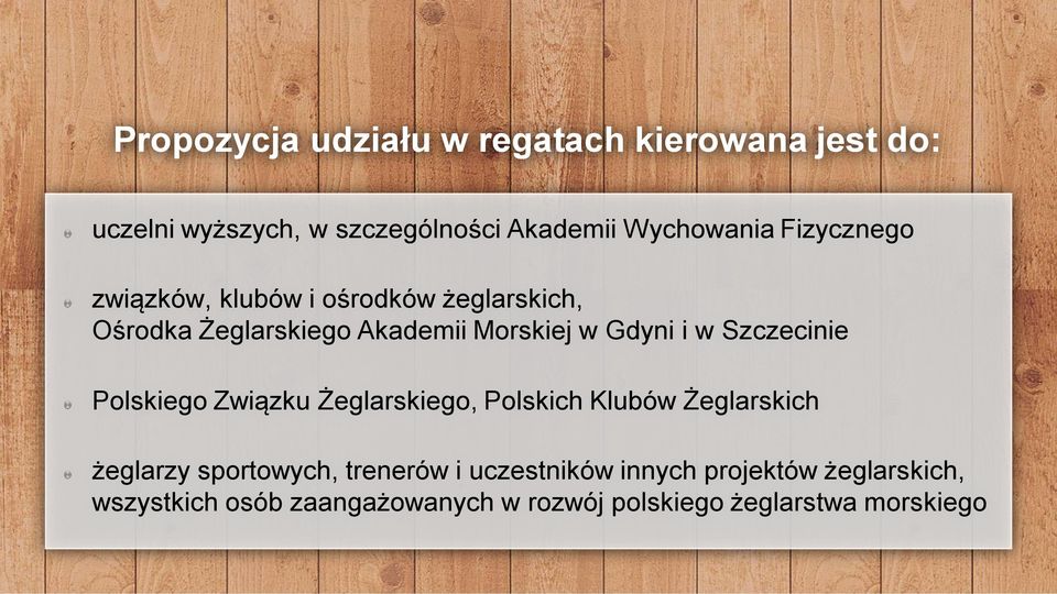 Szczecinie Polskiego Związku Żeglarskiego, Polskich Klubów Żeglarskich żeglarzy sportowych, trenerów i