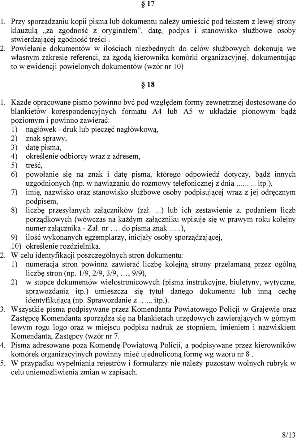 dokumentów (wzór nr 10) 18 1.