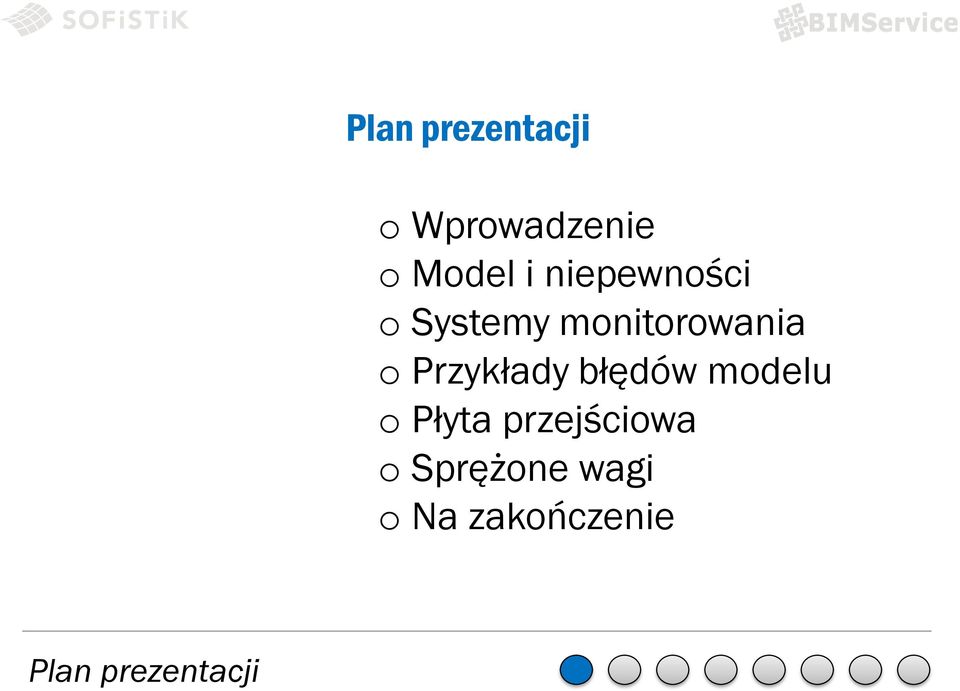 Przykłady błędów modelu o Płyta przejściowa