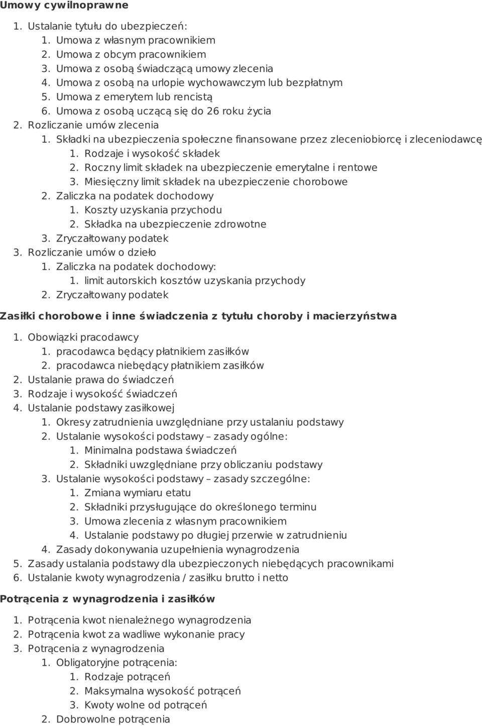 Składki na ubezpieczenia społeczne finansowane przez zleceniobiorcę i zleceniodawcę 1. Rodzaje i wysokość składek 2. Roczny limit składek na ubezpieczenie emerytalne i rentowe 3.