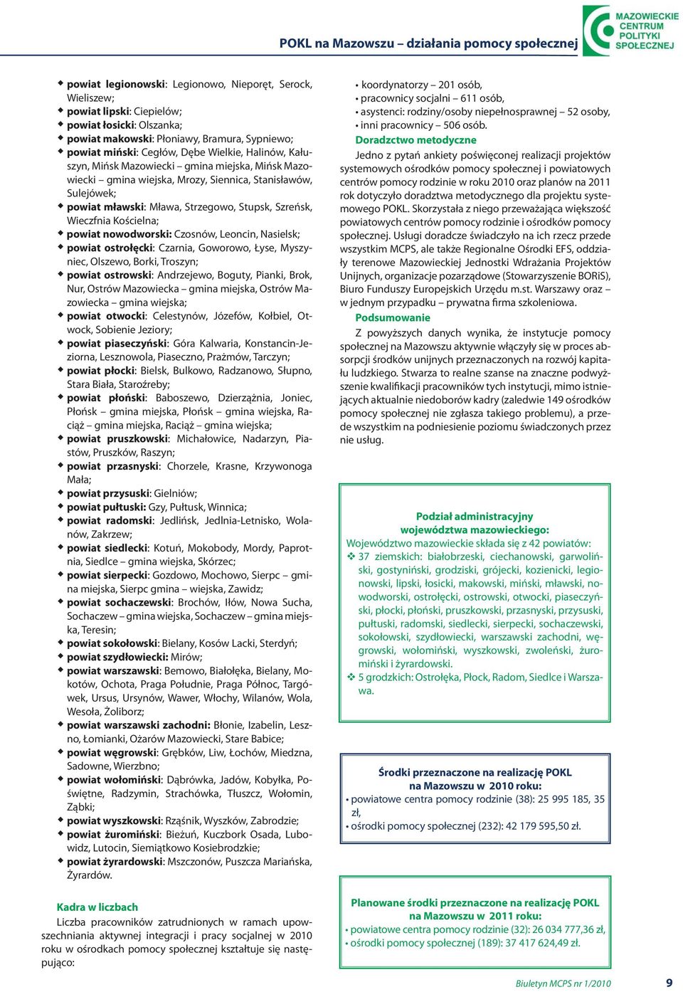 Strzegowo, Stupsk, Szreńsk, Wieczfnia Kościelna; powiat nowodworski: Czosnów, Leoncin, Nasielsk; powiat ostrołęcki: Czarnia, Goworowo, Łyse, Myszyniec, Olszewo, Borki, Troszyn; powiat ostrowski: