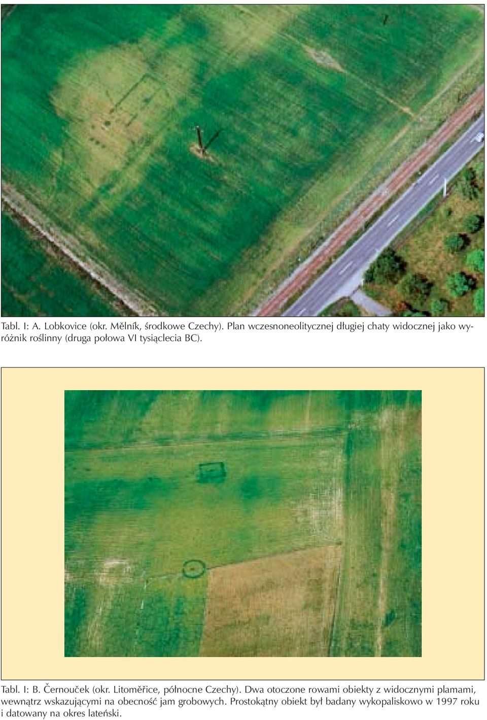BC). Tabl. I: B. Černouček (okr. Litoměřice, pó nocne Czechy).