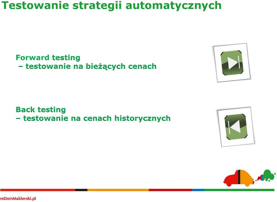 testowanie na bieżących cenach