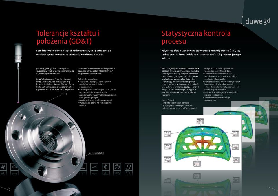 Jednolity język symboli GD&T opisuje szczegółowo właściwości funkcjonalne oraz wymiary części oraz złożeń.