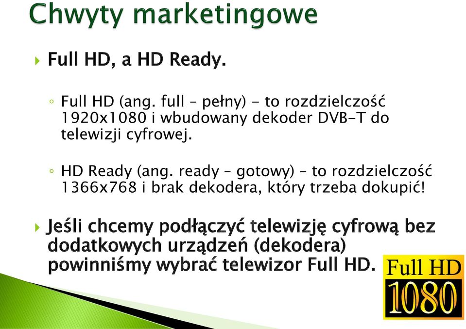 cyfrowej. HD Ready (ang.