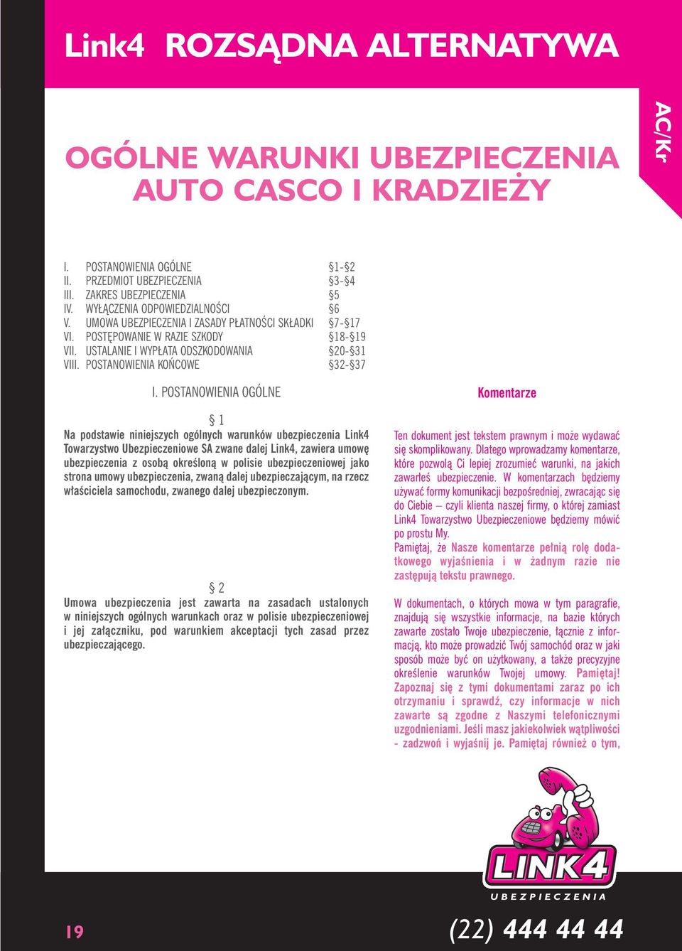 POSTANOWIENIA KO COWE 32-37 I.