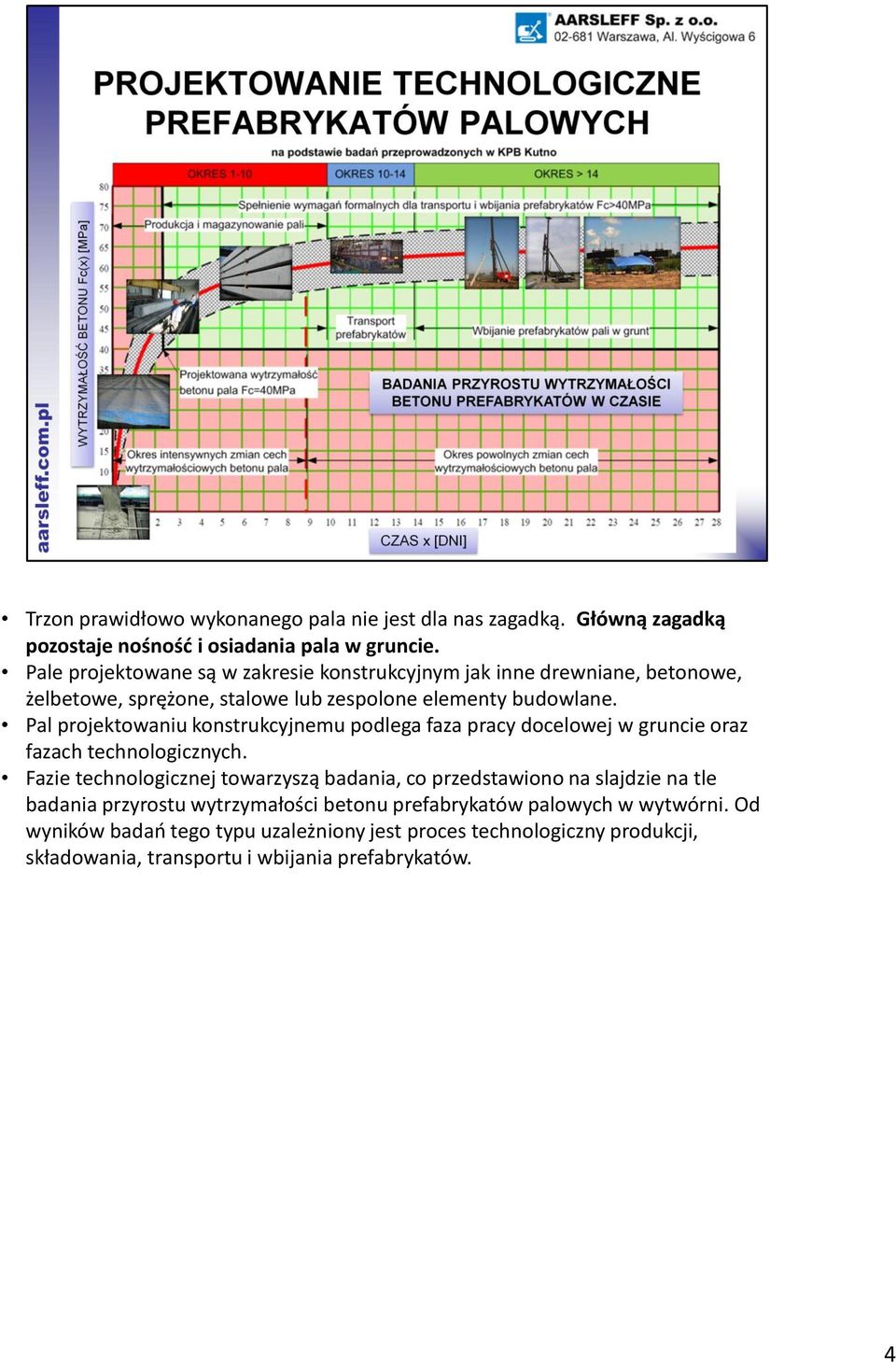 Pal projektowaniu konstrukcyjnemu podlega faza pracy docelowej w gruncie oraz fazach technologicznych.