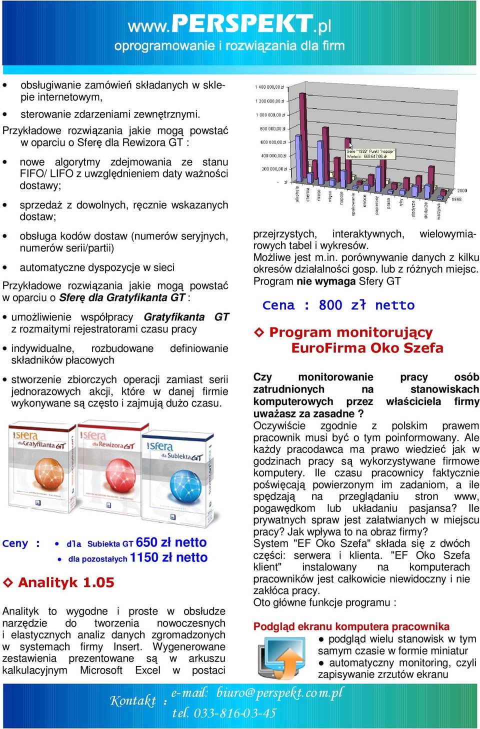 wskazanych dostaw; obsługa kodów dostaw (numerów seryjnych, numerów serii/partii) automatyczne dyspozycje w sieci Przykładowe rozwiązania jakie mogą powstać w oparciu o Sferę dla Gratyfikanta GT :