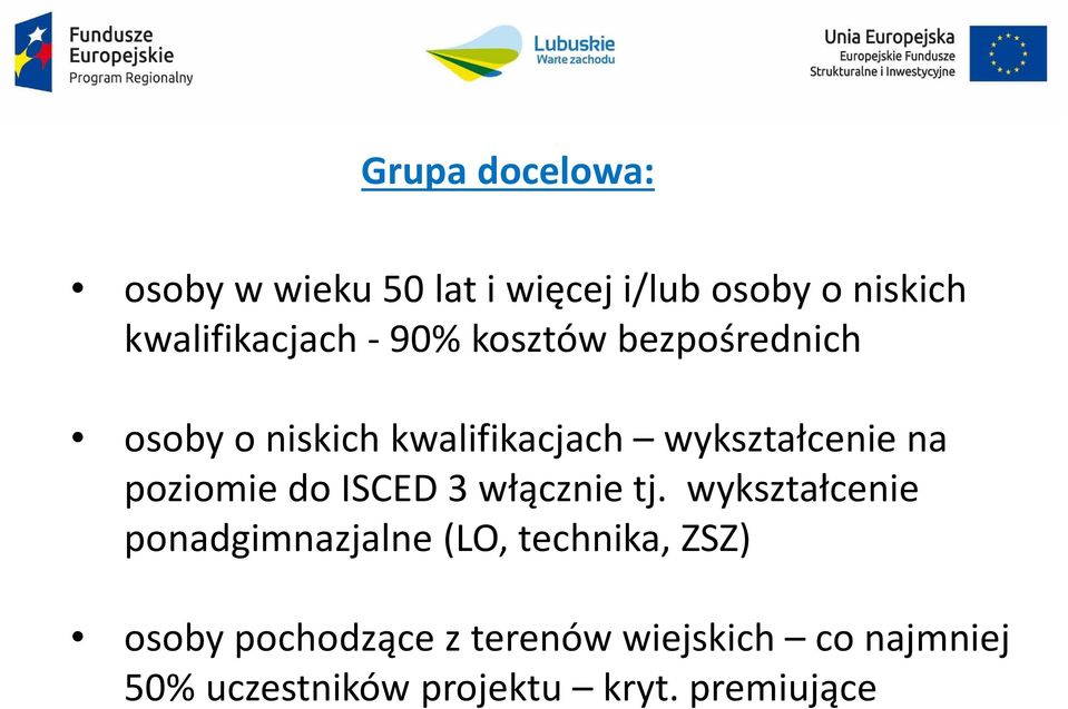 poziomie do ISCED 3 włącznie tj.