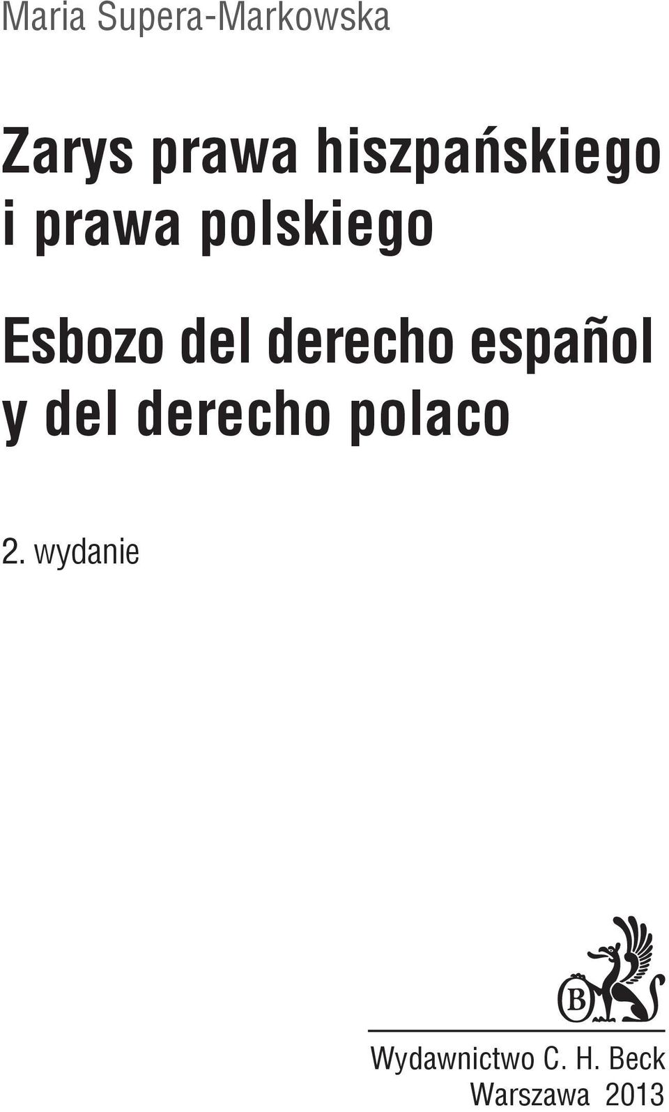 del derecho español y del derecho polaco