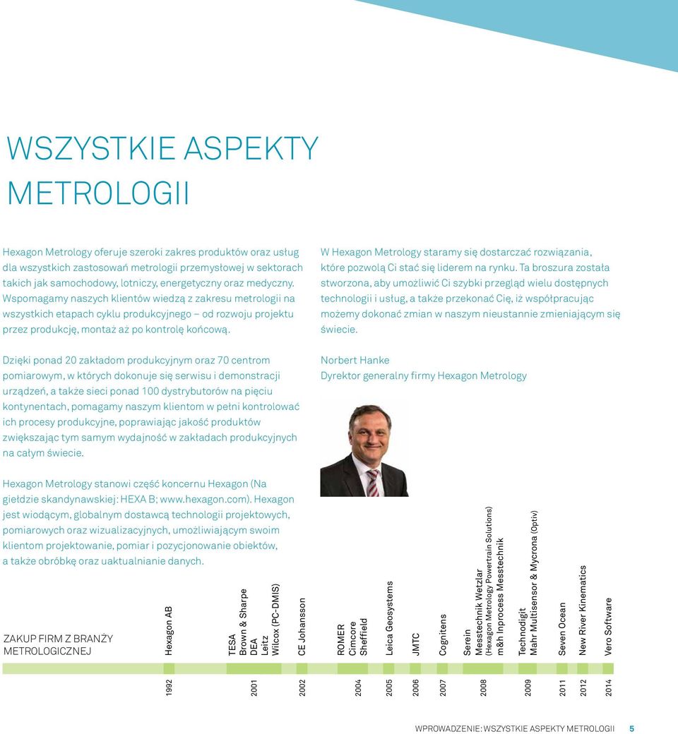 W Hexagon Metrology staramy się dostarczać rozwiązania, które pozwolą Ci stać się liderem na rynku.