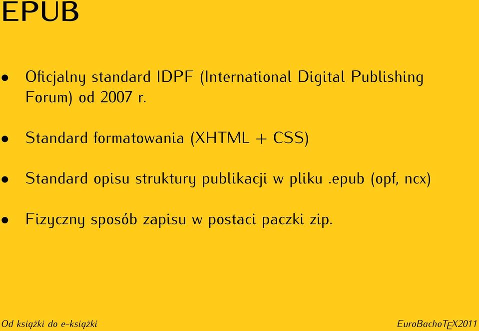 Standard formatowania (XHTML + CSS) Standard opisu