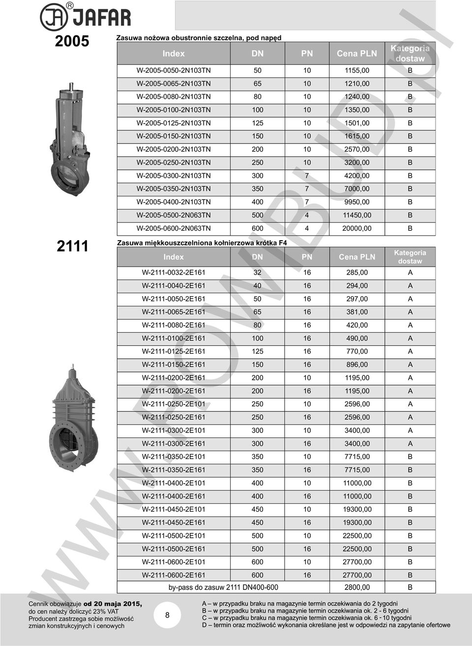 W-2005-0350-2N103TN 350 7 7000,00 B W-2005-0400-2N103TN 400 7 9950,00 B W-2005-0500-2N063TN 500 4 11450,00 B W-2005-0600-2N063TN 600 4 20000,00 B Zasuwa miękkouszczelniona kołnierzowa krótka F4