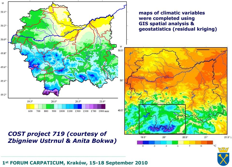 geostatistics (residual kriging) COST