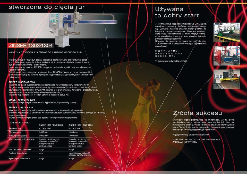 Now¹ generacj¹ maszyn ZINSER osi¹gamy doskona³e wyniki przy zredukowanym koszcie elementu.