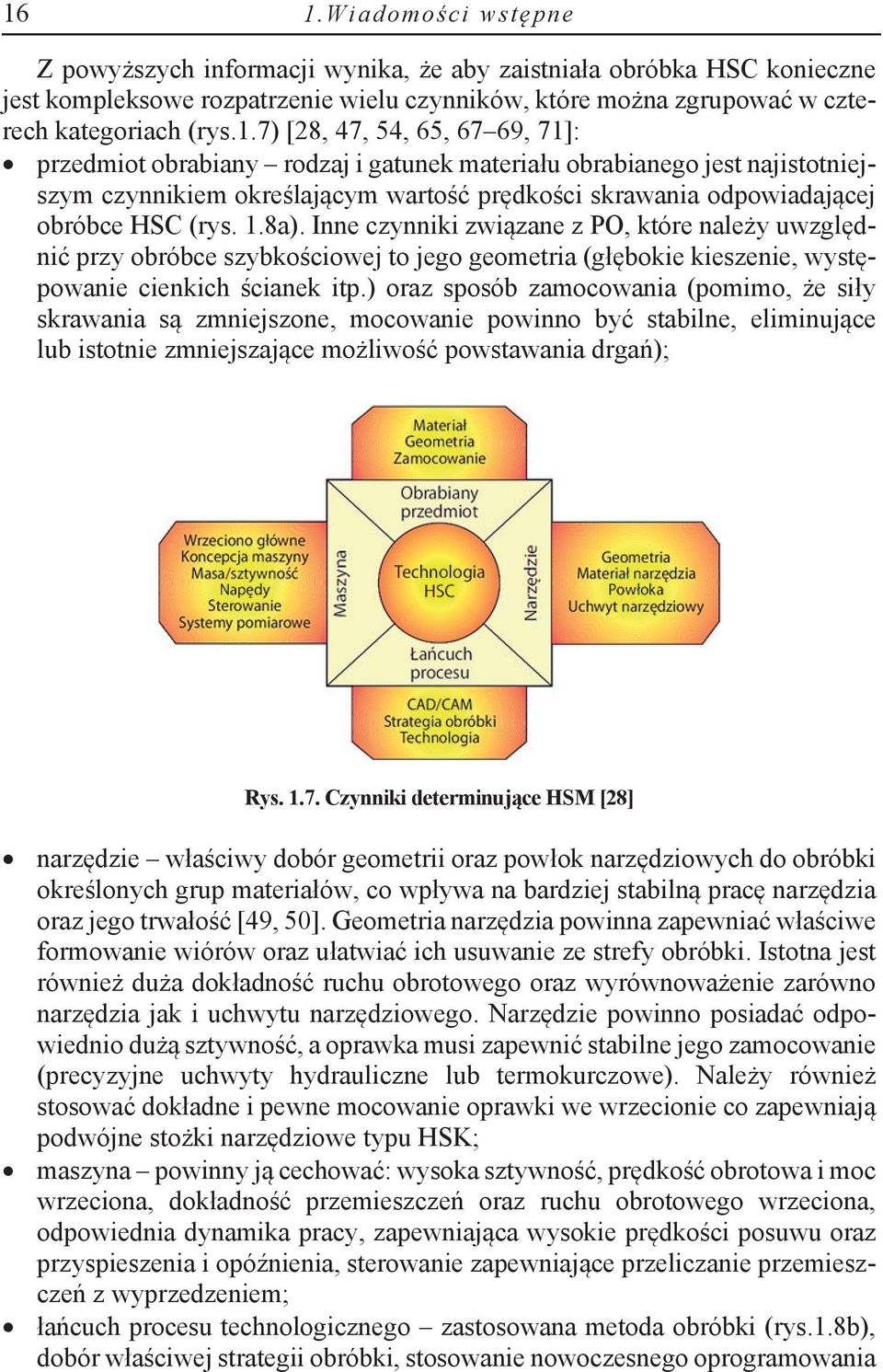 ) oraz sposób zamocowania (pomimo, że siły skrawania są zmniejszone, mocowanie powinno być stabilne, eliminujące lub istotnie zmniejszające możliwość powstawania drgań); Rys. 1.7.