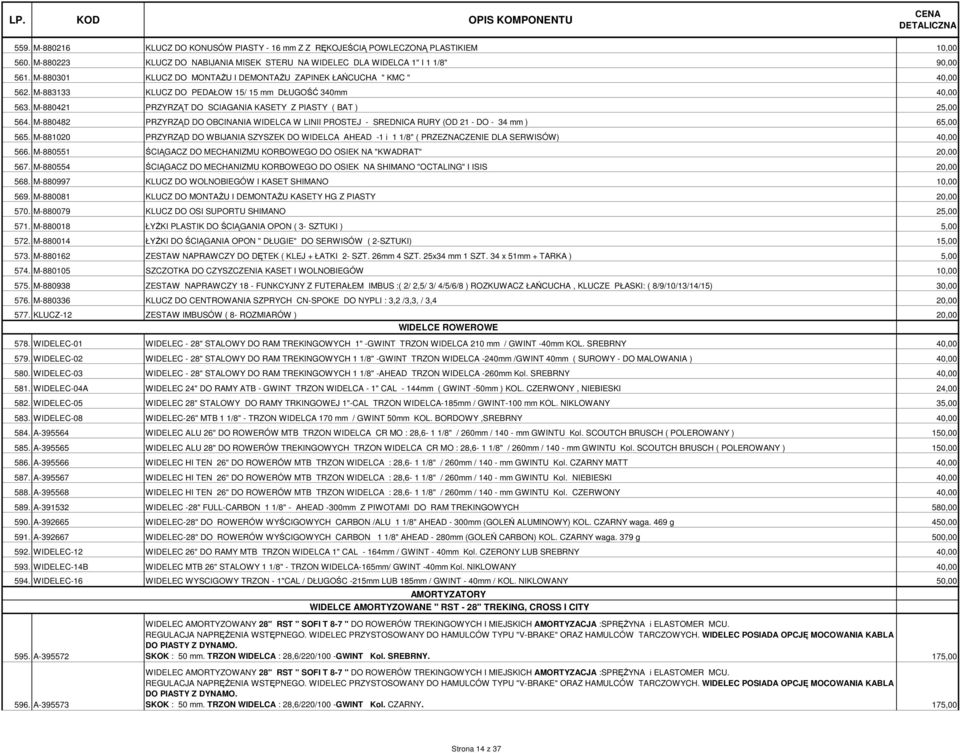 M-880482 PRZYRZĄD DO OBCINANIA WIDELCA W LINII PROSTEJ - SREDNICA RURY (OD 21 - DO - 34 mm ) 65,00 565.