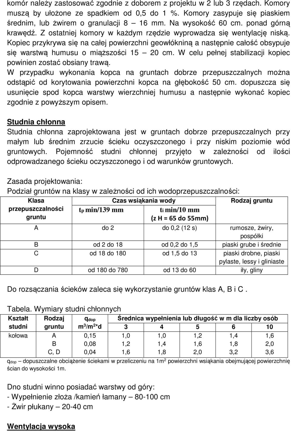 Kopiec przykrywa się na całej powierzchni geowłókniną a następnie całość obsypuje się warstwą humusu o miąższości 15 20 cm. W celu pełnej stabilizacji kopiec powinien zostać obsiany trawą.